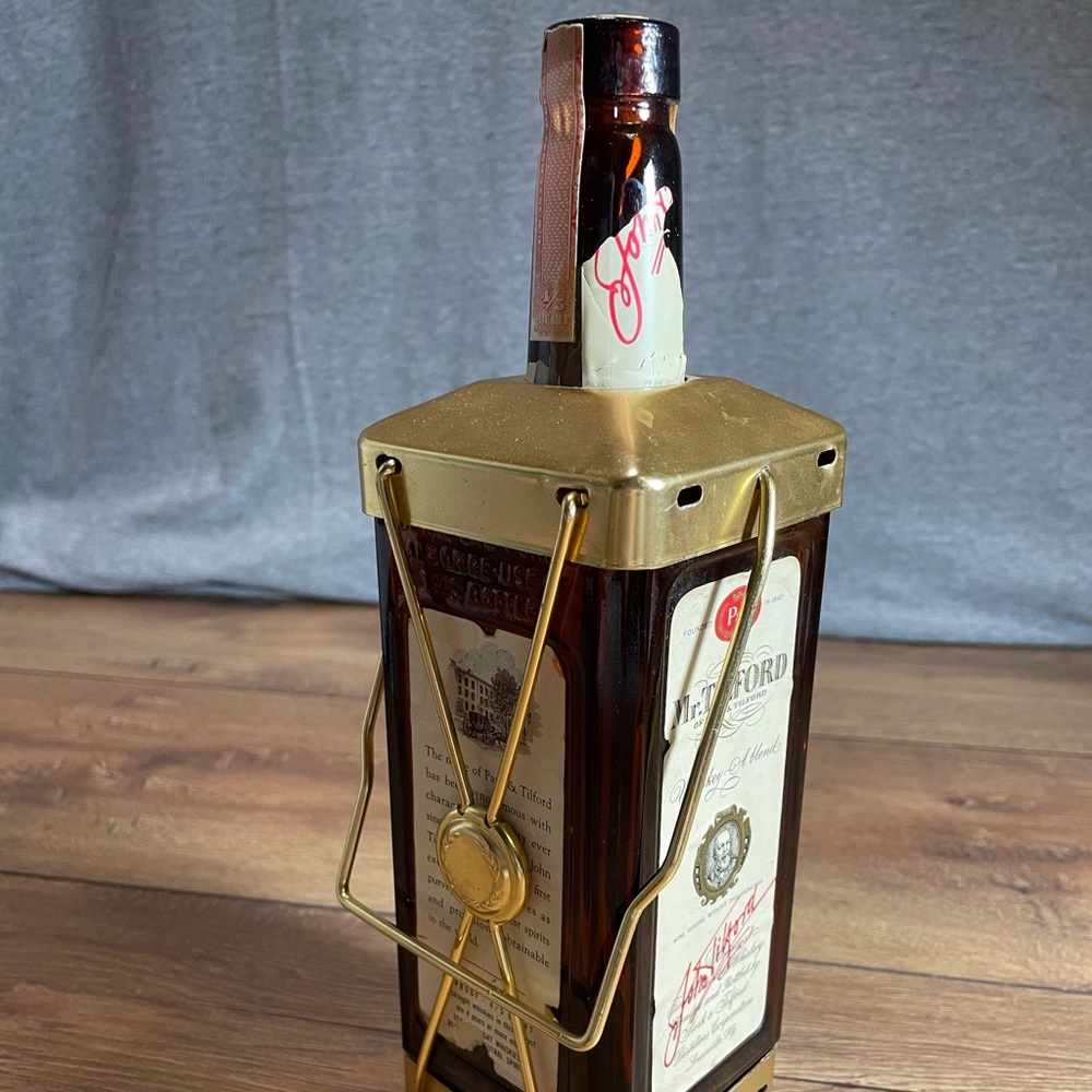 Antique Mr. Tilford Music Box Decanter Whiskey Bottle